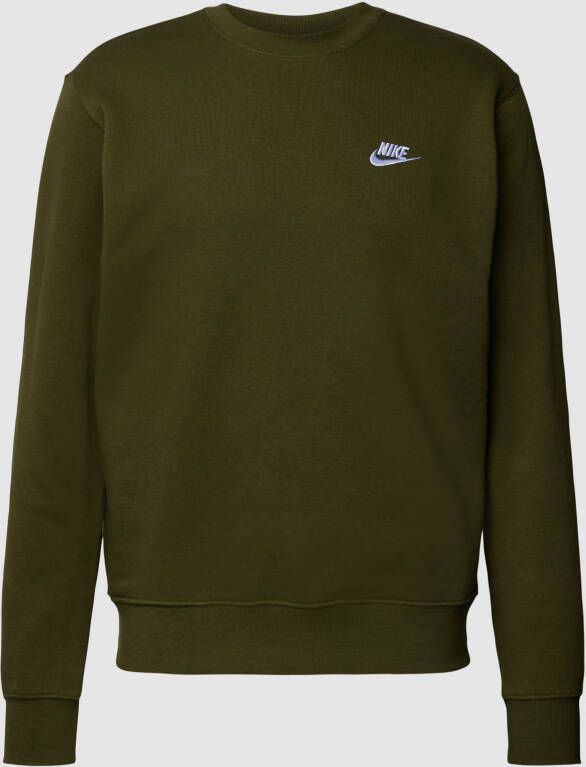 Nike Sportswear Club Fleece Crew Sweaters Kleding rough green white maat: L beschikbare maaten:L