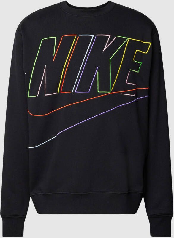 Nike Club Fleece+ Herentop met ronde hals Zwart