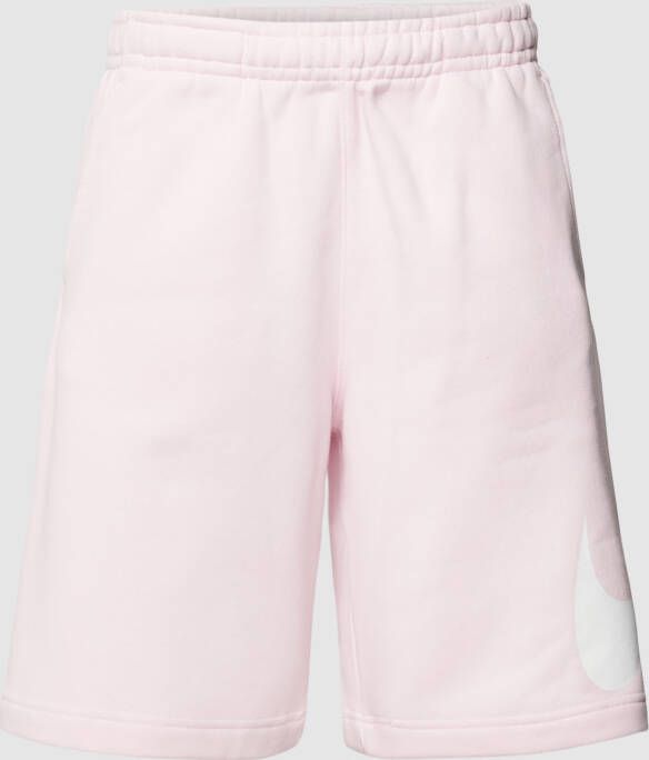 Nike Fleece Tracksuit Shorts Pink White Sportswear Pink Heren