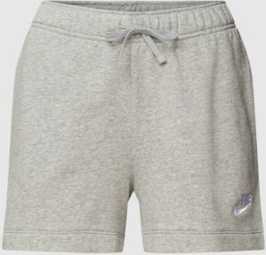 Nike Sportswear Club Fleece Damesshorts met halfhoge taille Grijs