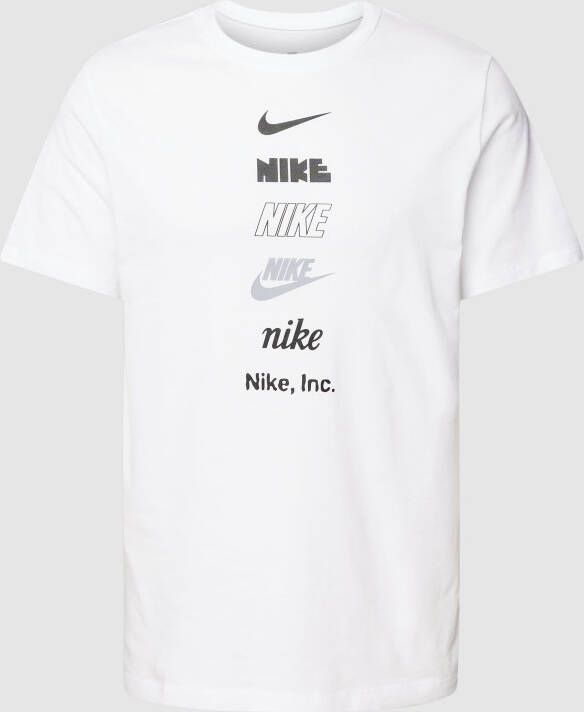 Nike Witte Tee Club T-shirt White Heren