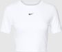 Nike Sportswear Essential Slim Crop Tee T-shirts Kleding white maat: XS beschikbare maaten:XS S M L XL - Thumbnail 1