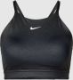 Nike Dri-FIT Indy Shine Sport-bh met hoge hals pad uit twee stukken en lichte ondersteuning Zwart - Thumbnail 2