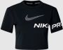 Nike Pro Dri-FIT Korte trainingstop met graphic en korte mouwen voor dames Zwart - Thumbnail 2