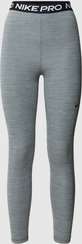 Nike Pro 365 7 8-legging met mesh vlak en hoge taille voor dames Grijs