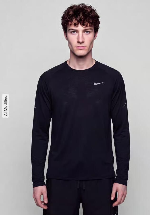 Nike Training Regular Fit sportshirt met lange mouwen met logodetail - Foto 3