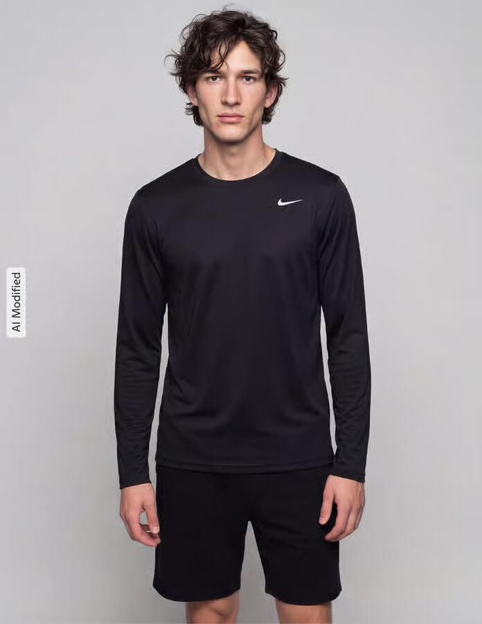 Nike Training Regular fit sportshirt met lange mouwen met ronde hals - Foto 3