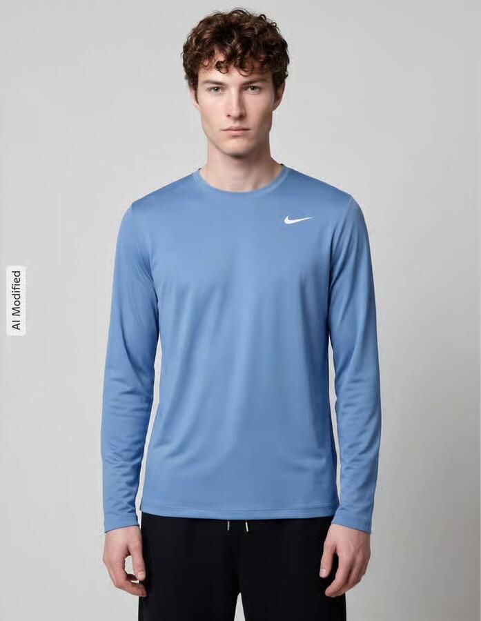 Nike Training Regular fit sportshirt met lange mouwen met ronde hals - Foto 2
