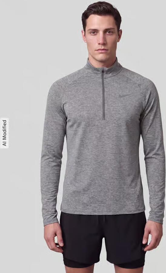 Nike Training Regular fit sportshirt met shirt met lange mouwen met schipperskraag - Foto 3