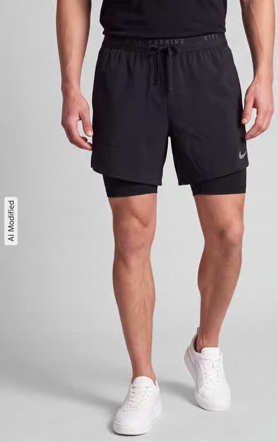 Nike Training Regular fit sportshorts met dri-fit-technologie model 'STRIDE 5IN HYBRID' - Foto 3