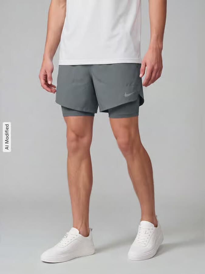 Nike Training Regular fit sportshorts met dri-fit-technologie model 'STRIDE 5IN HYBRID' - Foto 3