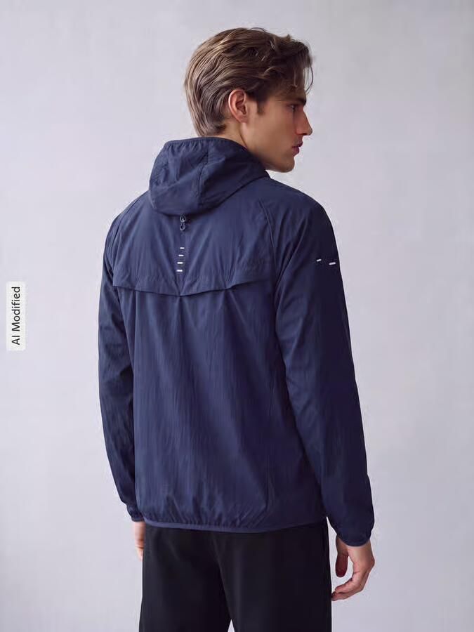 Nike Training Regular fit trainingsjack van puur katoen model 'STRIDE' - Foto 2