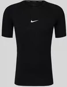 Nike Training Slim fit sport t-shirt met labelprint