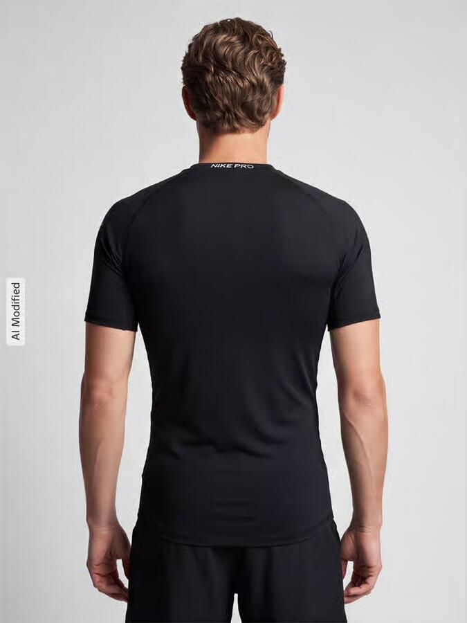 Nike Training Slim fit sport t-shirt met labelprint - Foto 2