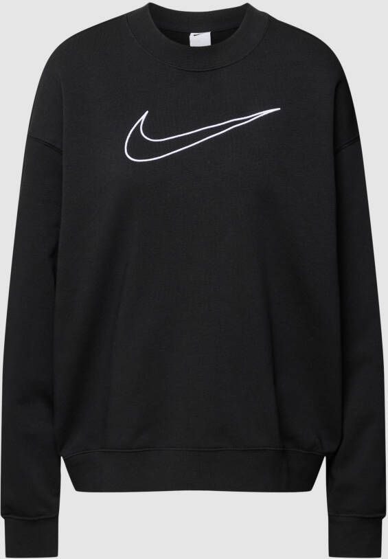 Nike Dri-FIT Get Fit Sweatshirt met ronde hals en graphic voor dames Zwart