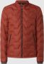 No Excess Jacket short fit padded brandy Rood Heren - Thumbnail 1