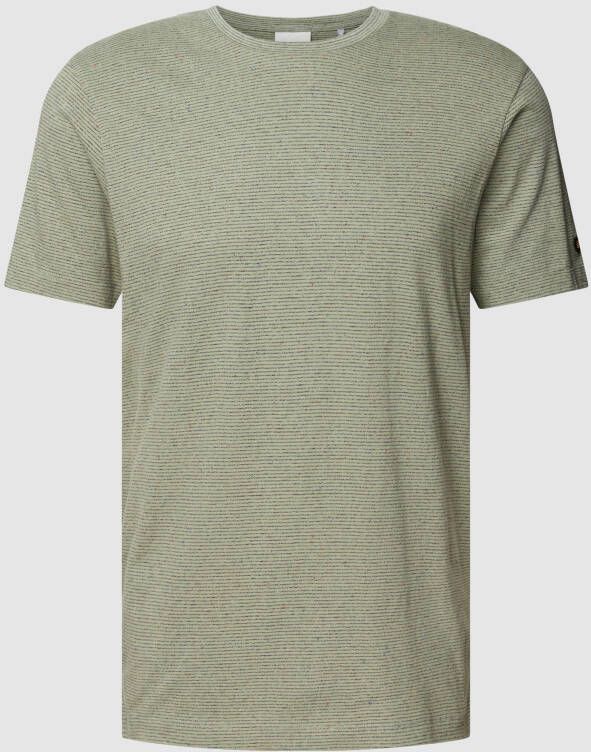 NO EXCESS T-shirt met streepmotief