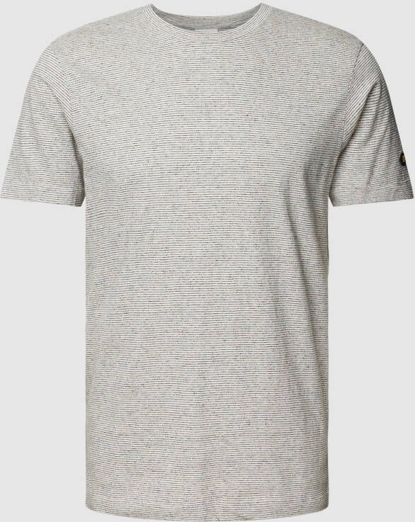 NO EXCESS T-shirt met streepmotief