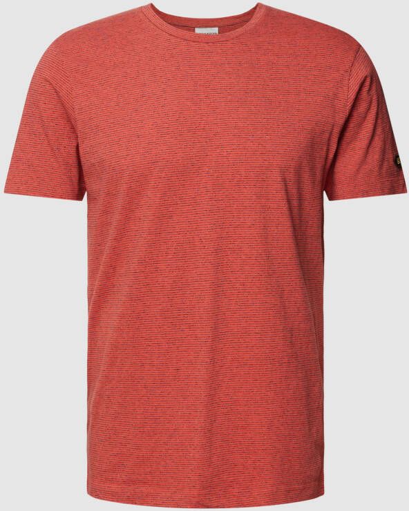 NO EXCESS T-shirt met streepmotief