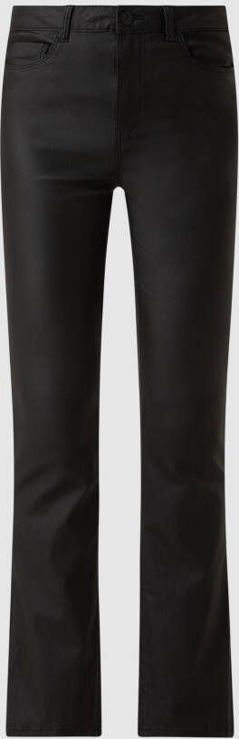 Noisy may Imitatieleren broek NMSALLIE HW FLARE COATED PANTS NOOS - Foto 7