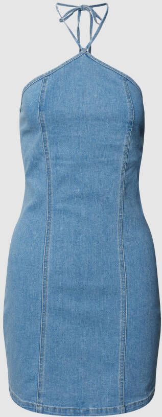 Noisy May Jeansjurk met halter model 'NICKY'