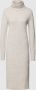 NOISY MAY gebreide jurk NMVIOLA van gerecycled polyester ecru - Thumbnail 1