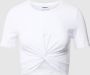 Noisy May Kort T-shirt met knoopdetail model 'TWIGGI' - Thumbnail 2