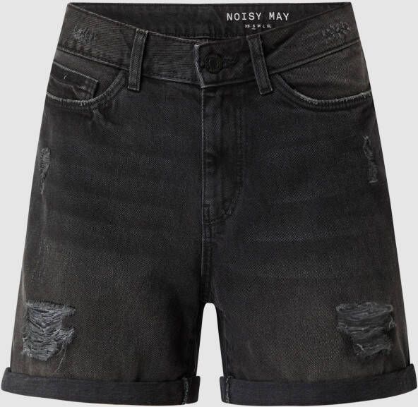 Noisy May Korte jeans met vaste omslag aan de pijpen model 'SMILEY' - Foto 2