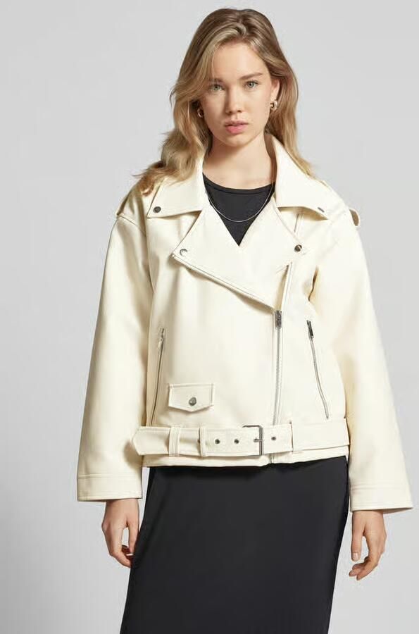 Noisy May Bikerjack in leerlook model 'PAULINA' - Foto 3