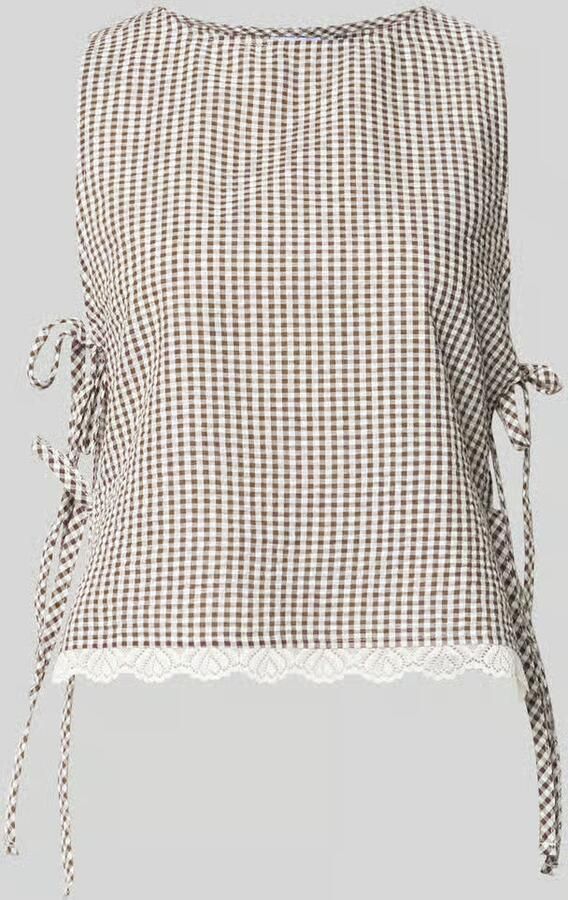 NOISY MAY Blousetop met vetersluiting aan de zijkant model 'ELIZA' - Foto 2