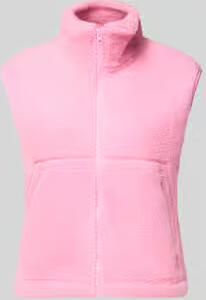 NOISY MAY Bodywarmer van teddybont met opstaande kraag model 'MASEY'