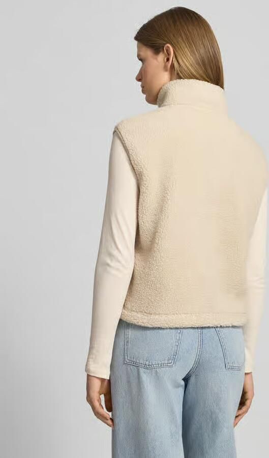 NOISY MAY Bodywarmer van teddybont met opstaande kraag model 'MASEY'