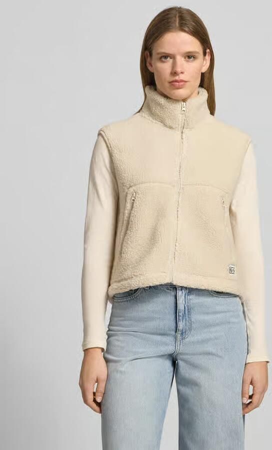 NOISY MAY Bodywarmer van teddybont met opstaande kraag model 'MASEY' - Foto 4