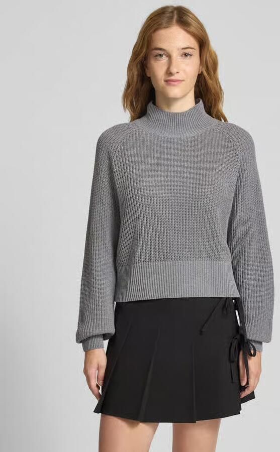 Noisy may Trui met staande kraag NMDARA L S HIGH NECK KNIT FWD NOOS - Foto 10