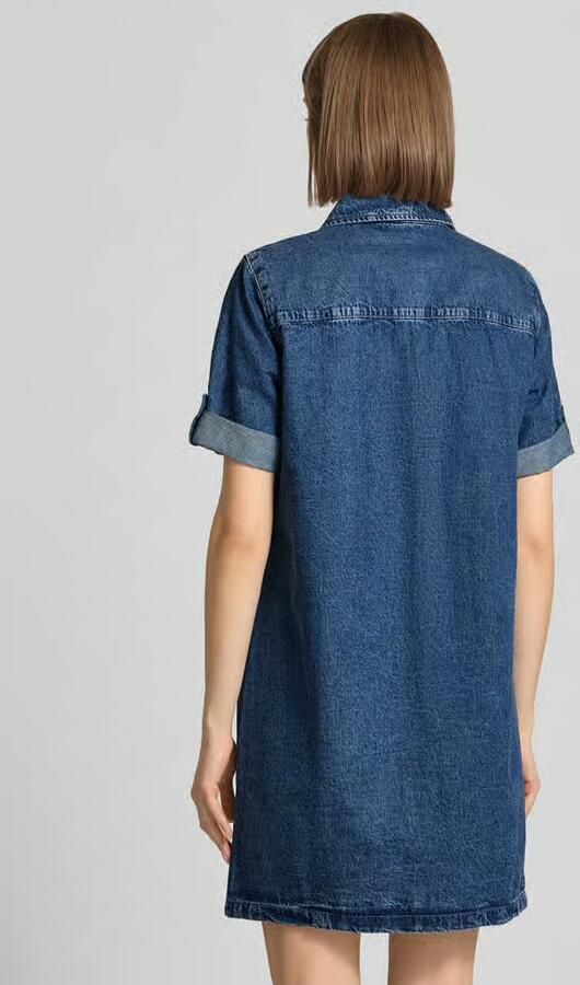 Noisy May Jeansjurk met paspelzakken op de borst model 'NEW SIGNE' - Foto 6