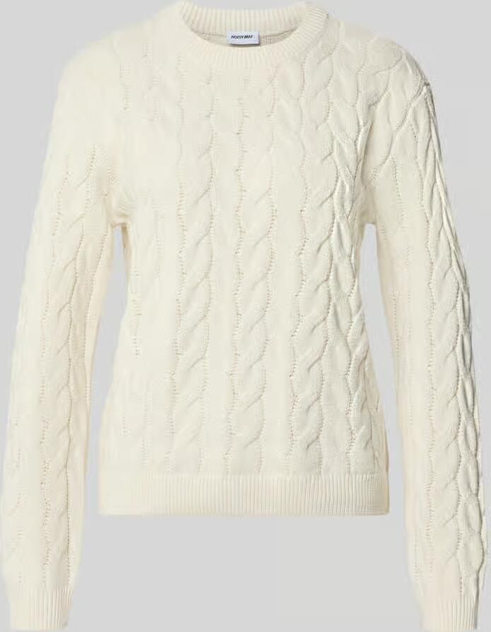 NOISY MAY Gebreide pullover met kabelpatroon model 'DARIELLA'