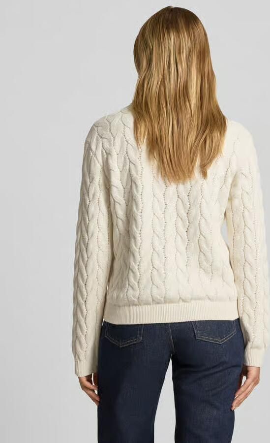 NOISY MAY Gebreide pullover met kabelpatroon model 'DARIELLA' - Foto 3