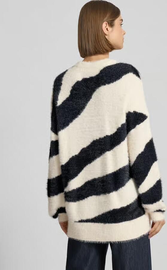 Noisy May Oversized gebreide pullover met ribboorden model 'HEIDI'