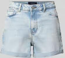 NOISY MAY high waist regular fit denim short NMMONI light blue - Foto 8
