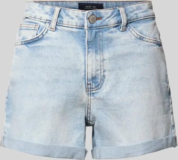 NOISY MAY high waist regular fit denim short NMMONI light blue - Foto 10