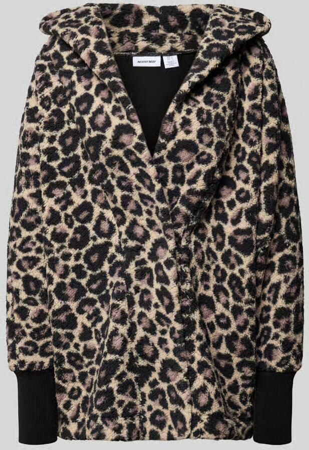 Noisy May Regular fit lange jas van imitatiebont model 'Cuddle'