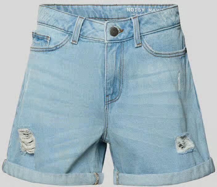 NOISY MAY Jeansshorts in destroyed-look model 'SMILEY' - Foto 4