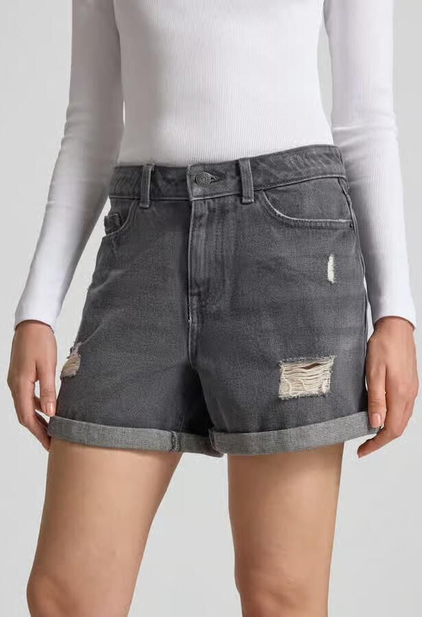 NOISY MAY Jeansshorts in destroyed-look model 'SMILEY' - Foto 2