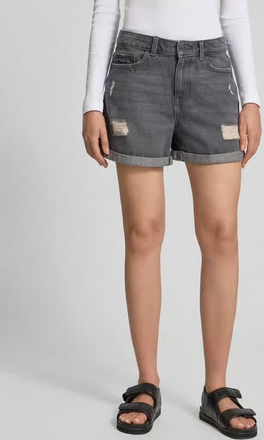 NOISY MAY Jeansshorts in destroyed-look model 'SMILEY'