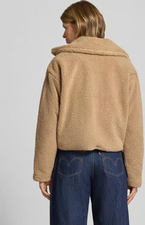 Noisy may Pluchen jack NMNATI CROP TEDDY JACKET FWD NOOS