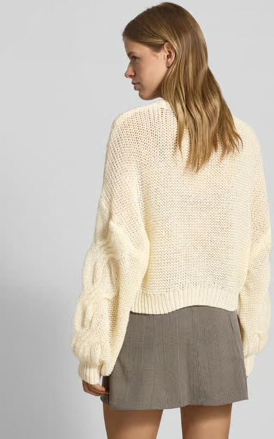 NOISY MAY Korte gebreide pullover met ribboorden model 'LOES'