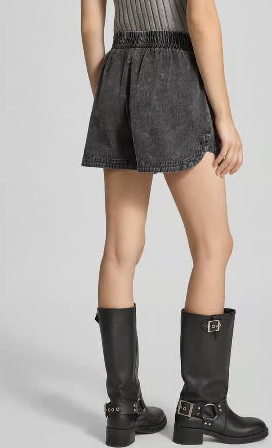 NOISY MAY Korte regular fit jeans met elastische band model 'OREGON'