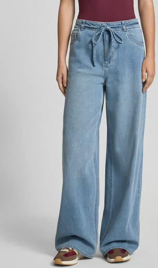 NOISY MAY Loose fit jeans met strikceintuur model 'MAISY' - Foto 2