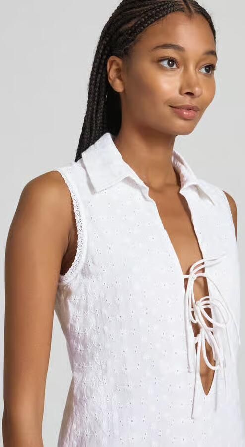 Noisy May Mini-jurk met broderie anglaise model 'SOMMER'