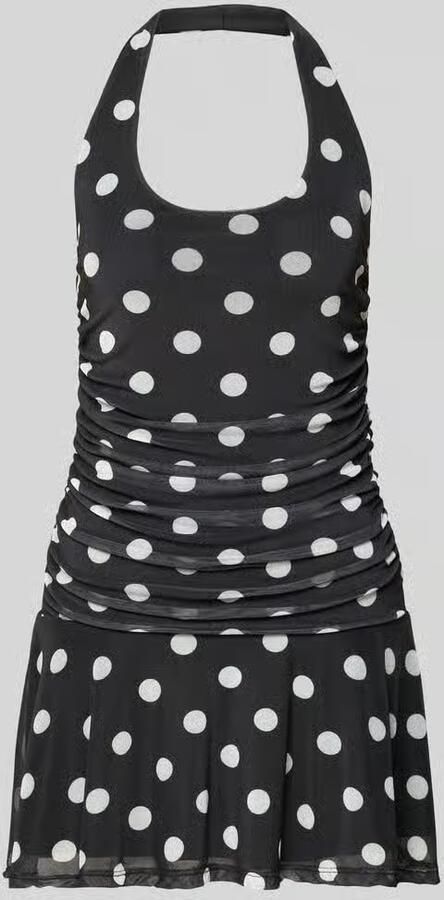 NOISY MAY mini-jurk met halter in all-over look model 'DOTTIE'